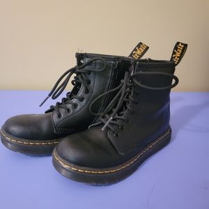 Doc Marten black boots kids size 2